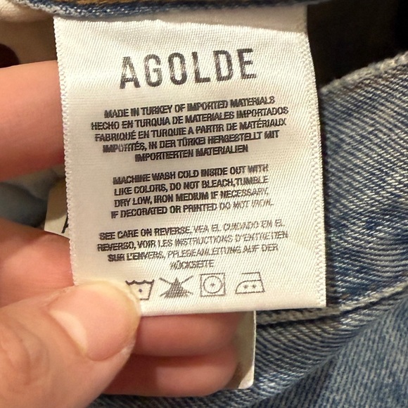 New AGOLDE 90'S Pinch Waist High Rise Straight Sz 30 In Infinite Capsule Staple - Picture 8 of 13